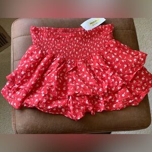 art class Red Floral Kids Shorts